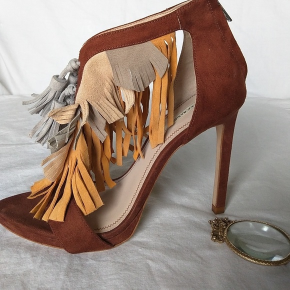 Zara Shoes - Zara Basic Collection  Fringe Tassel Heels